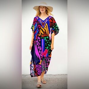 Colourful Caftan, One Size Fits Most, New with tags.